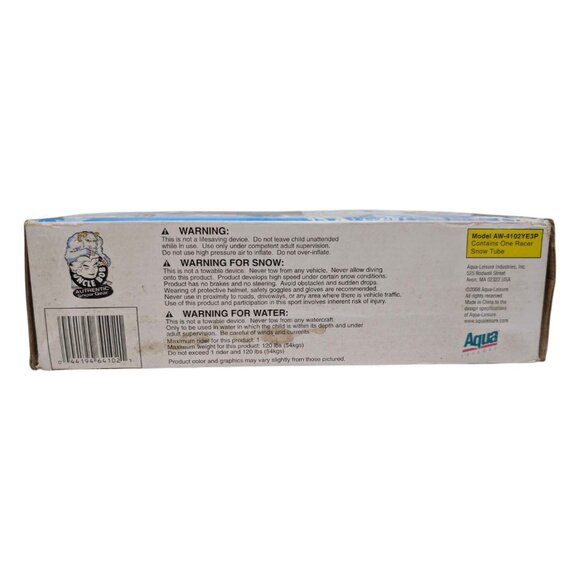 Aqua Leisure Uncle Bob Yeti Racer Snowtube Kids Winter Outdoor AW-4102YE3P - Picture 7 of 12